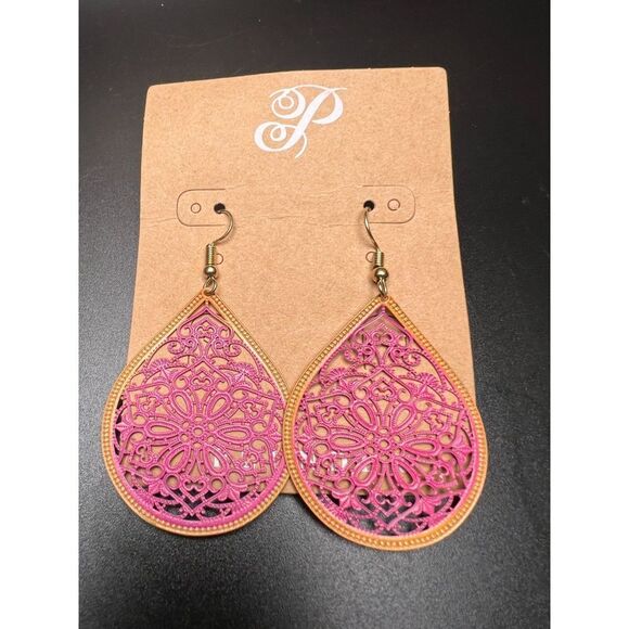 Plunder Teardrop Lacy Earrings - Picture 1 of 4